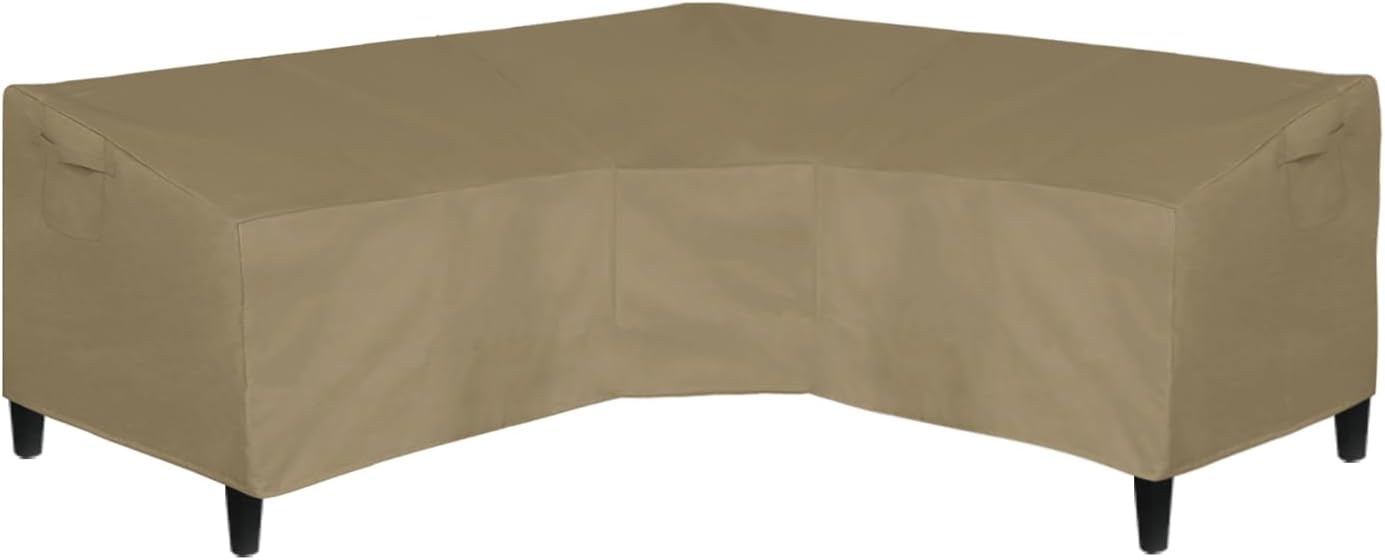 Waterproof Patio V-Shaped Sectional Sofa Cover for Outdoor Use