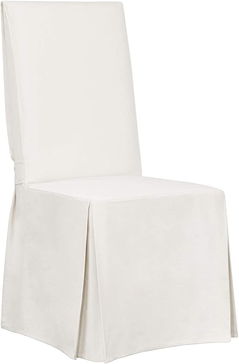 SureFit Home Decor Essential Twill Full Length Chair Slipcover