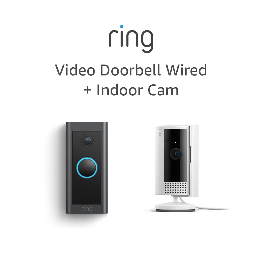 Enhanced Security Bundle: Ring Indoor Cam + Doorbell Wired