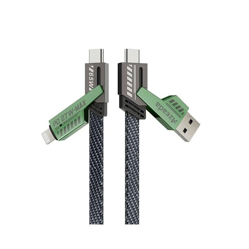 HYERNFOP 4-in-1 Fast Charge Cable - 65W Power!