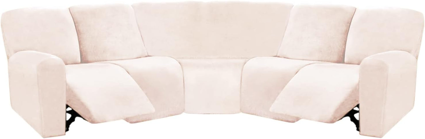 ULTICOR 7-Piece Sectional Recliner Sofa Covers for Comfort