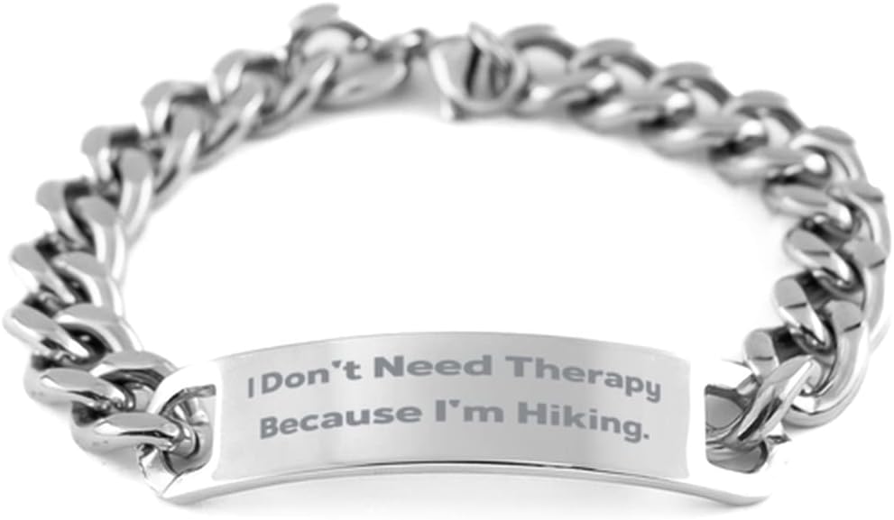 Cuban Chain Bracelet: Inspire Hiking Therapy
