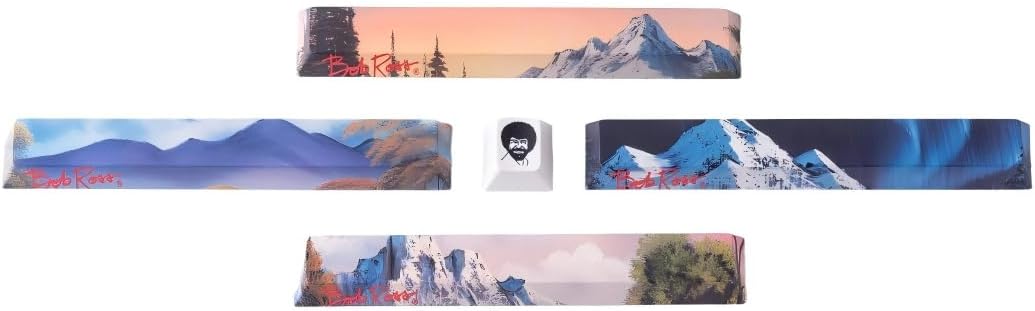 Officially Bob Ross Keycaps for Scenic Spacebars & Escape Key