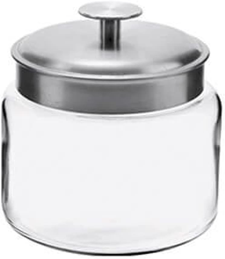 Anchor Hocking Montana Glass Jars Set with Fresh Sealed Lids