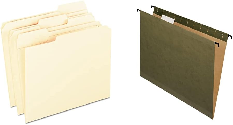 Pendaflex Reinforced Tab File Folders and SureHook Hanging Folders