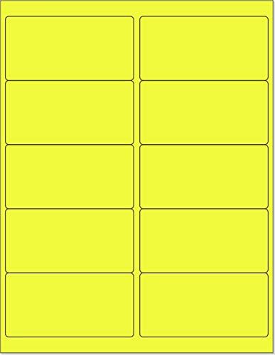 Neon Color High Light Fluorescent Labels for Laser & Inkjet Use