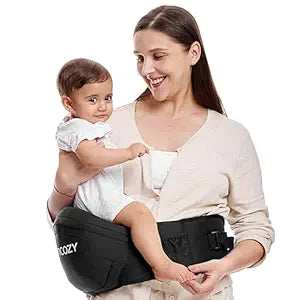 Momcozy Hip Seat Baby Carrier with 3D Belly Protector & Pockets