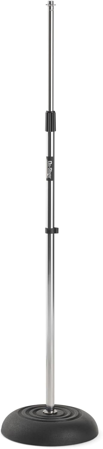 On-Stage MS7201C Round-Base Mic Stand for Dynamic Use