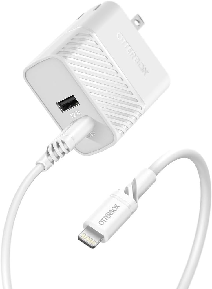 OtterBox USB-A Dual Port Wall Charger and Lightning Cable Kit