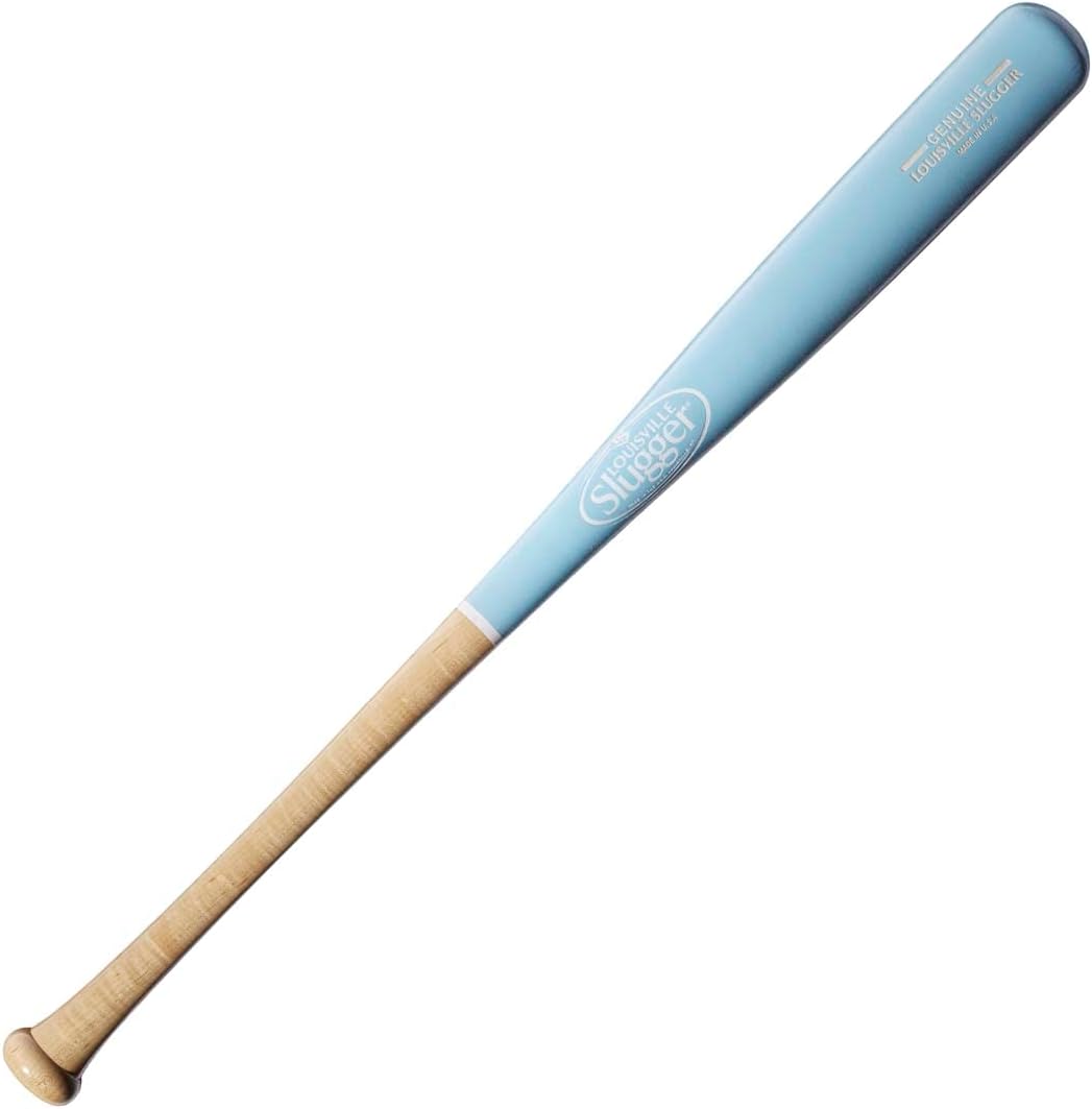 Genuine Mix Unfinished Light Blue Baseball Bat - 34ft Cupped