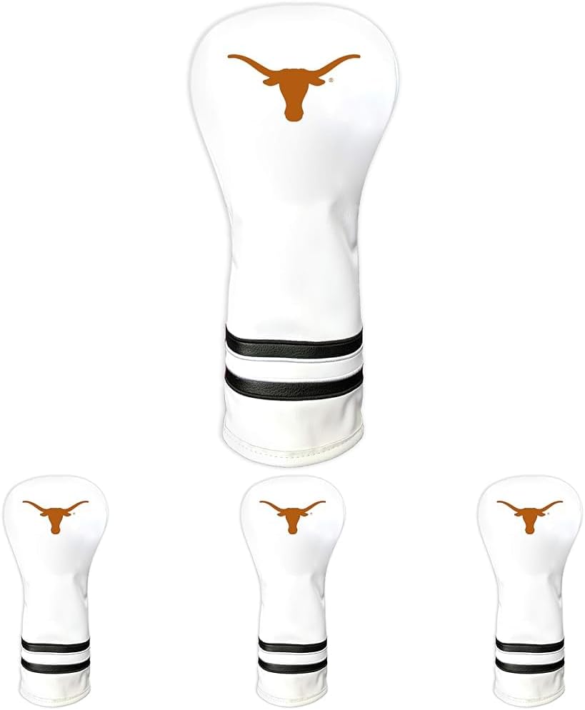 NCAA White Vintage Fairway Golf Club Headcover for Team Spirit