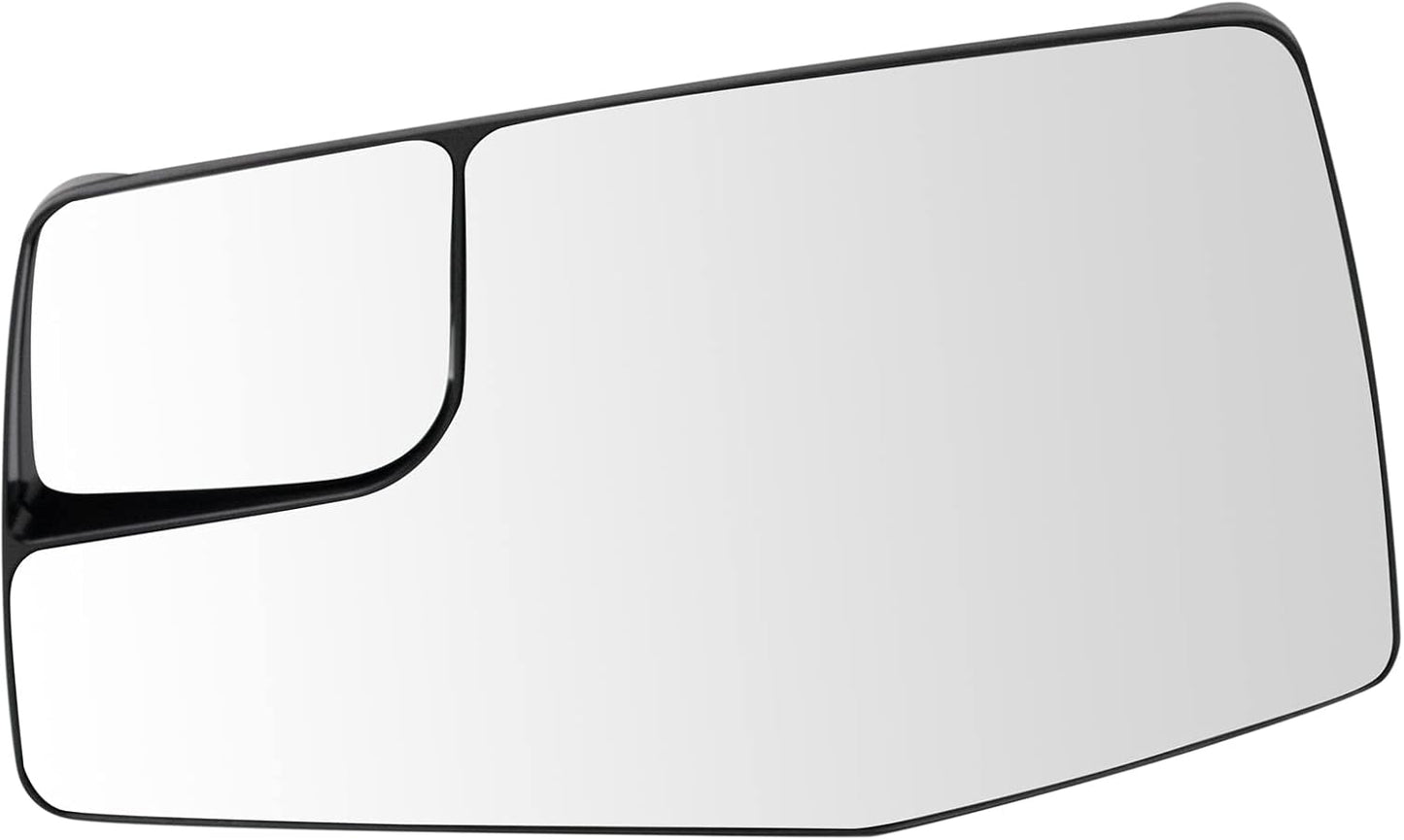 TRQ Left Mirror Glass for 2019-2021 Chevrolet Silverado 1500