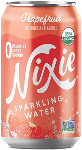 Nixie Sparkling Water Grapefruit 24 Pack of Refreshing Cans
