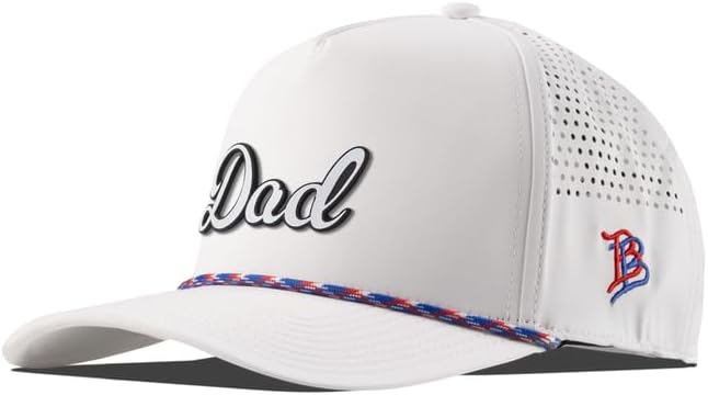 Branded Bills Dad Script 5 Panel Rope Baseball Cap for Comfort