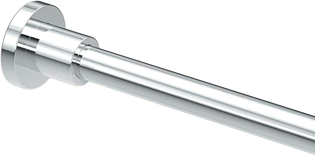 Chrome 60-Inch Straight Shower Rod Set by Gatco