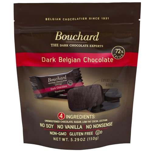 Bouchard Premium Belgian Dark Chocolate with 72% Cacao Delight