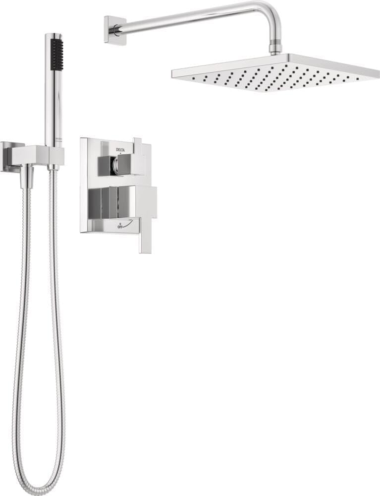 Delta Modern 14 Series Square Rain Shower System for Luxury