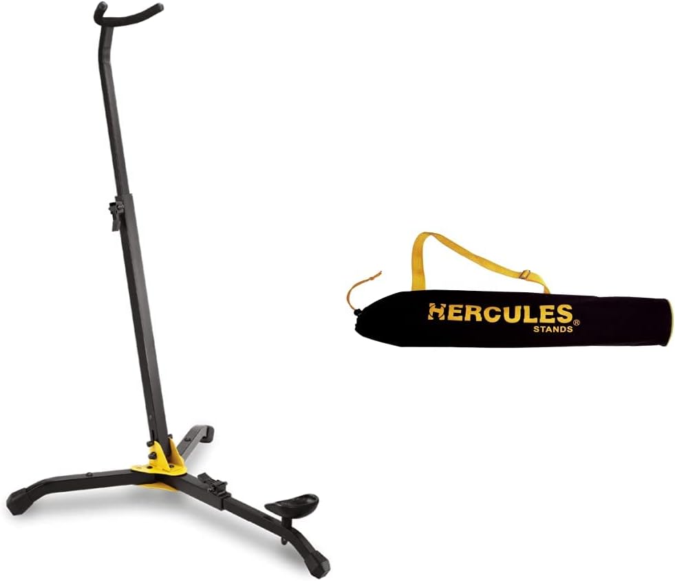 Hercules DS561B Bass Clarinet Stand with Carrying Bag Bundle