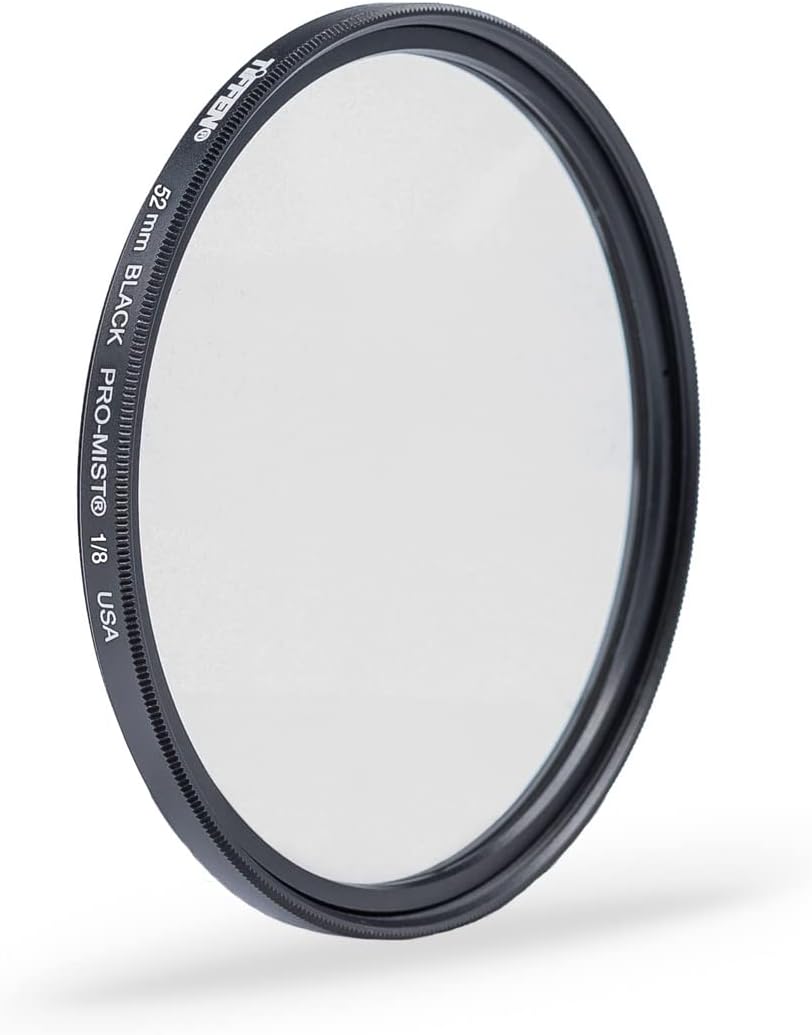 Tiffen 52mm Black Pro-Mist 1/8 Filter for Cinematic Effects