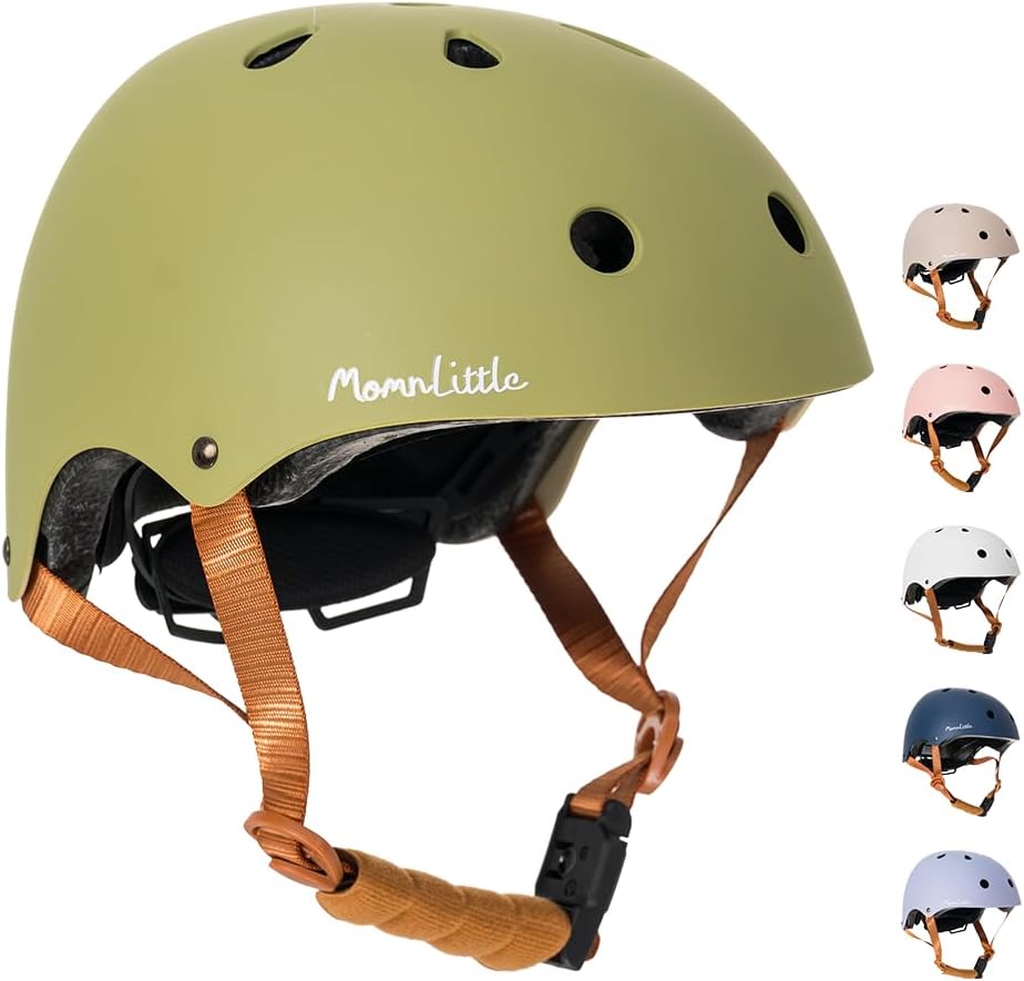 MomnLittle Kids Bike Helmet with Quick Magnetic Buckle Safety
