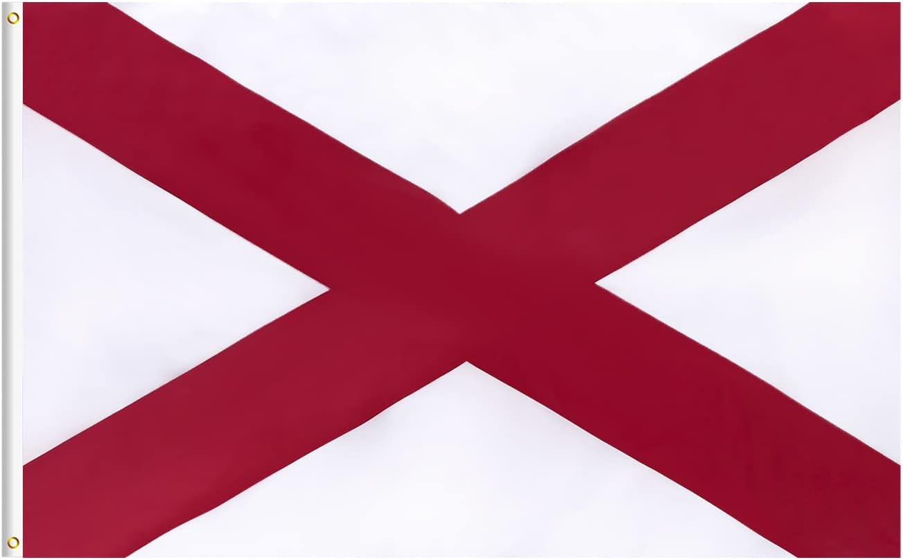 Alabama State Flag 12x18 FT Large Print for All-Weather Display