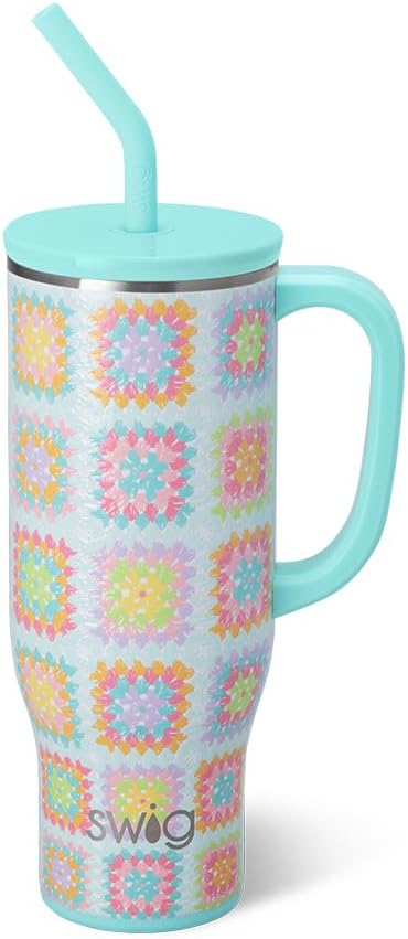 Swig Life 30oz Mega Mug: Insulated Tumbler with Handle & Straw
