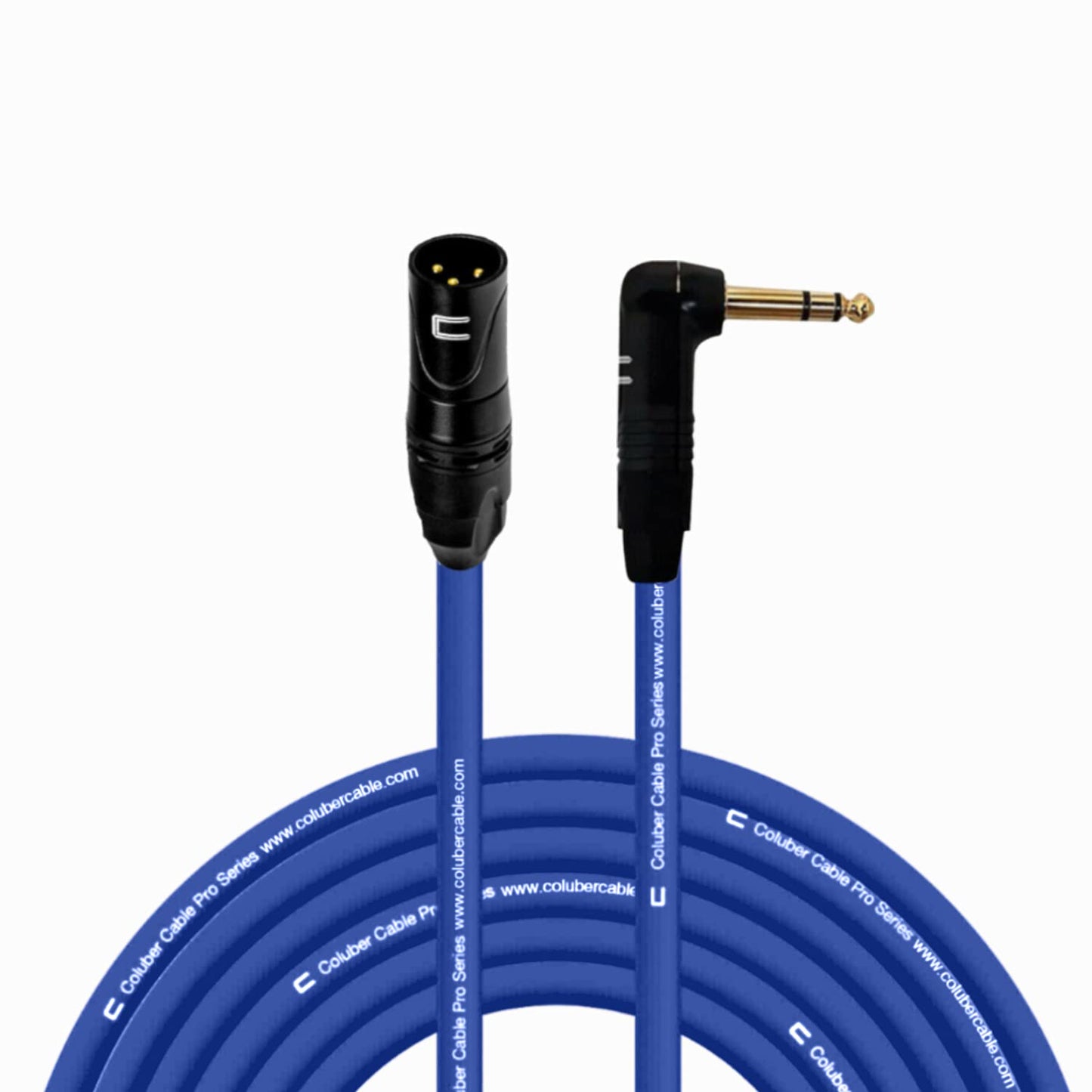 Balanced XLR Cable Male to Right Angle 1/4in TRS - 50 Feet