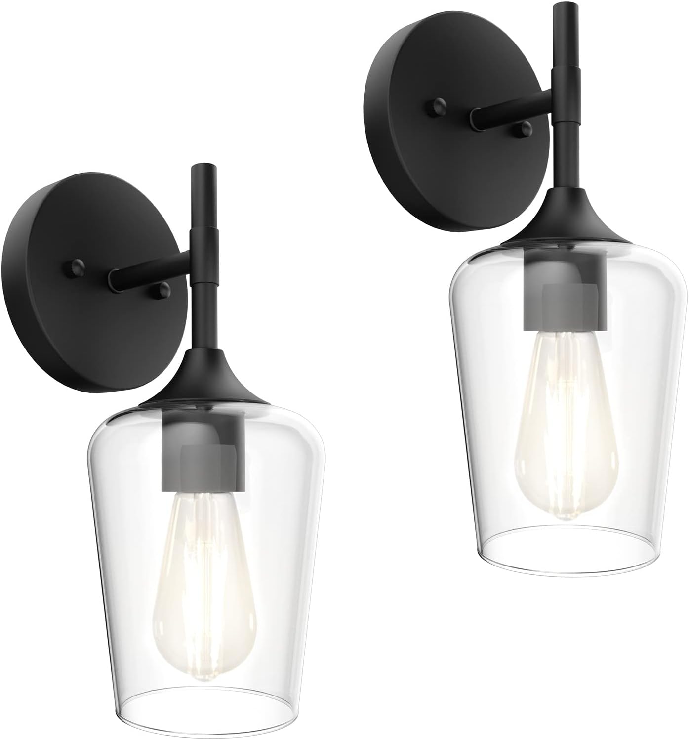 Stylish Ralbay Black Wall Sconces Set of 2 for Home Decor