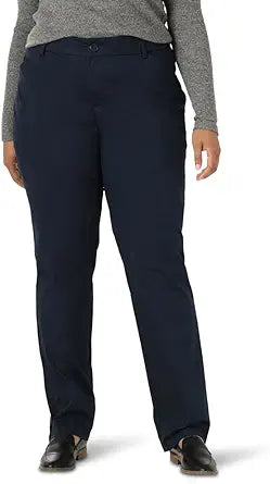 Plus Size Wrinkle Free Relaxed Fit Straight Leg Pant for Women