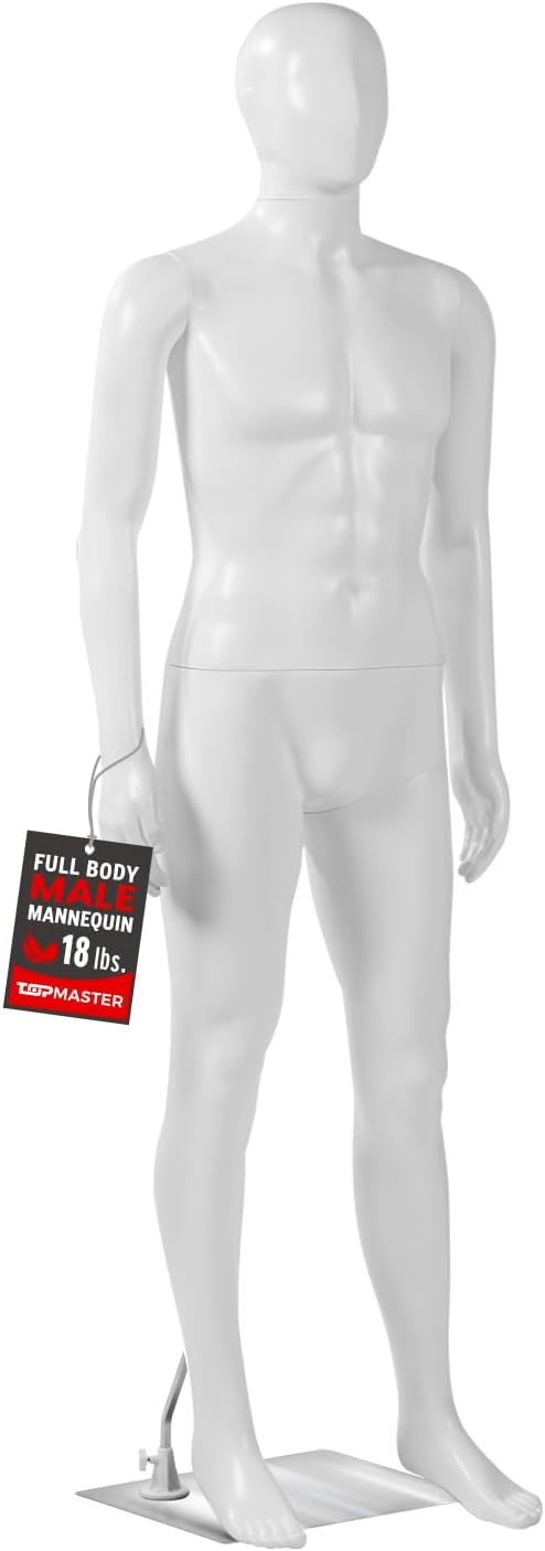 TopMaster Male Form Mannequin - 360 Design for Dynamic Display