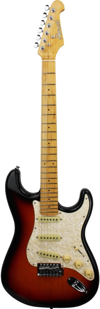 Amati 6-String Electric Guitar - Stunning Cherry Sunburst