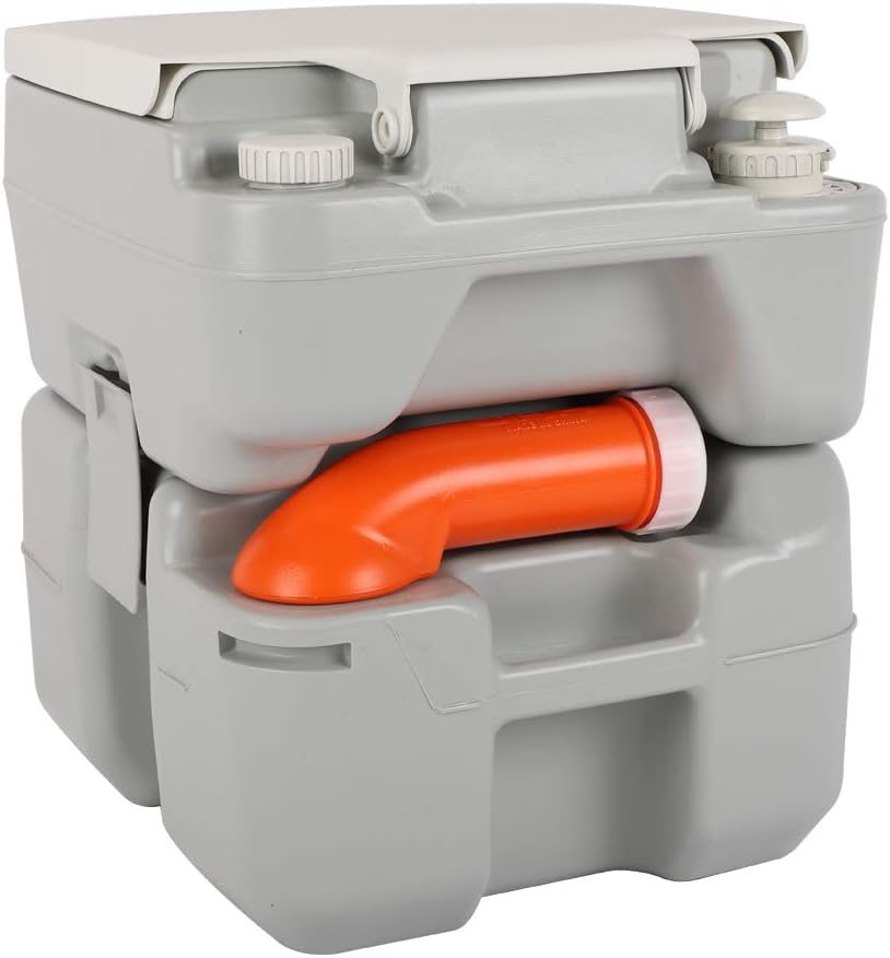VINGLI Portable 5.3 Gallon Camping Toilet - Large Capacity for Ultimate Convenience