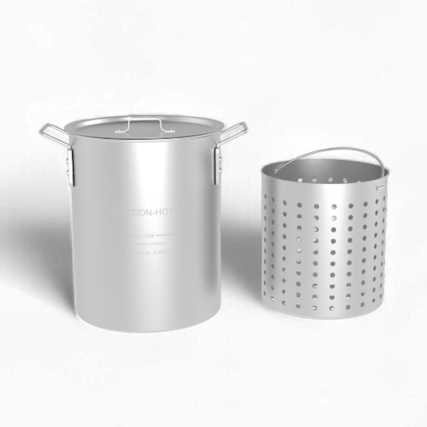 GasOne 30Qt Aluminum Stock Pot for Boiling and Frying Turkey