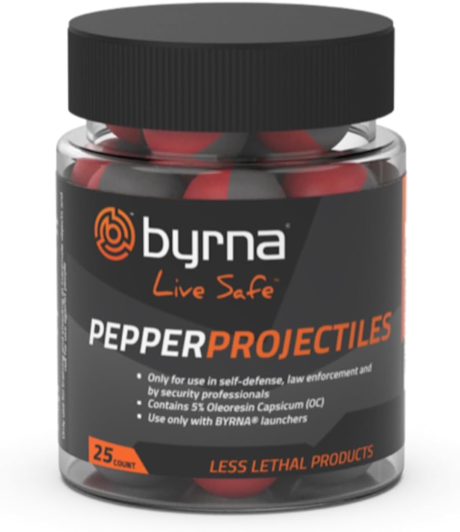 Byrna Pepper Projectiles for Self Defense - Non-Lethal Rounds