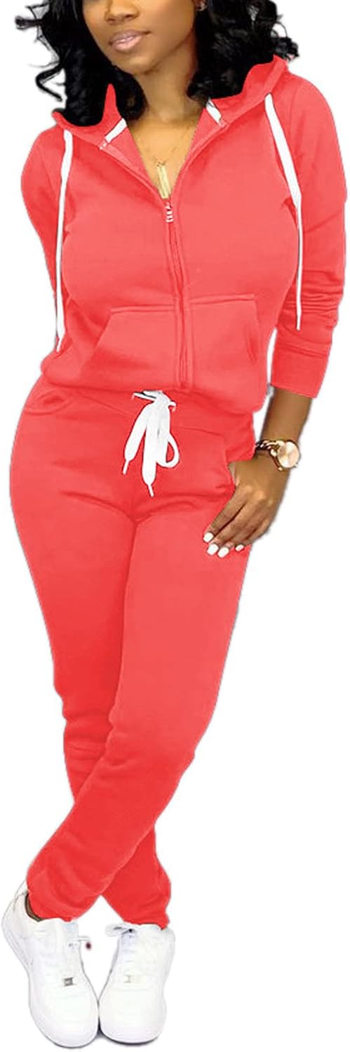 Mrskoala Two Piece Outfits for Women Tracksuit Sweat Suits