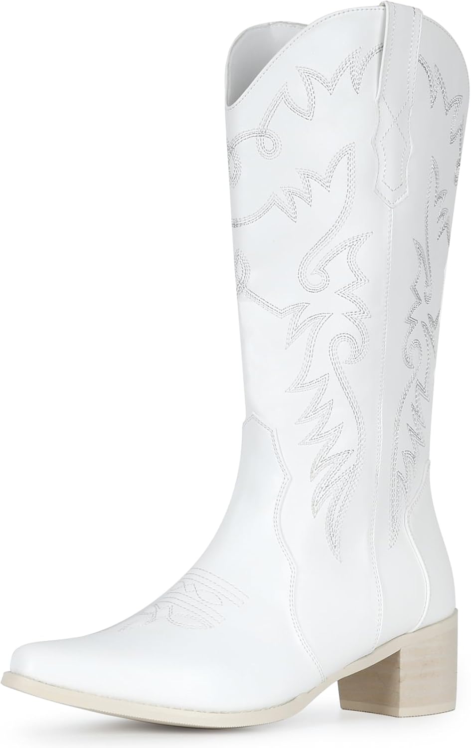 Stylish Pointy Toe Mid Calf Cowboy Boots for Women by IXU