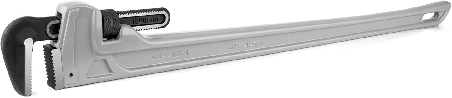 DURATECH 48-inch Heavy Duty Aluminum Pipe Wrench for Plumbing