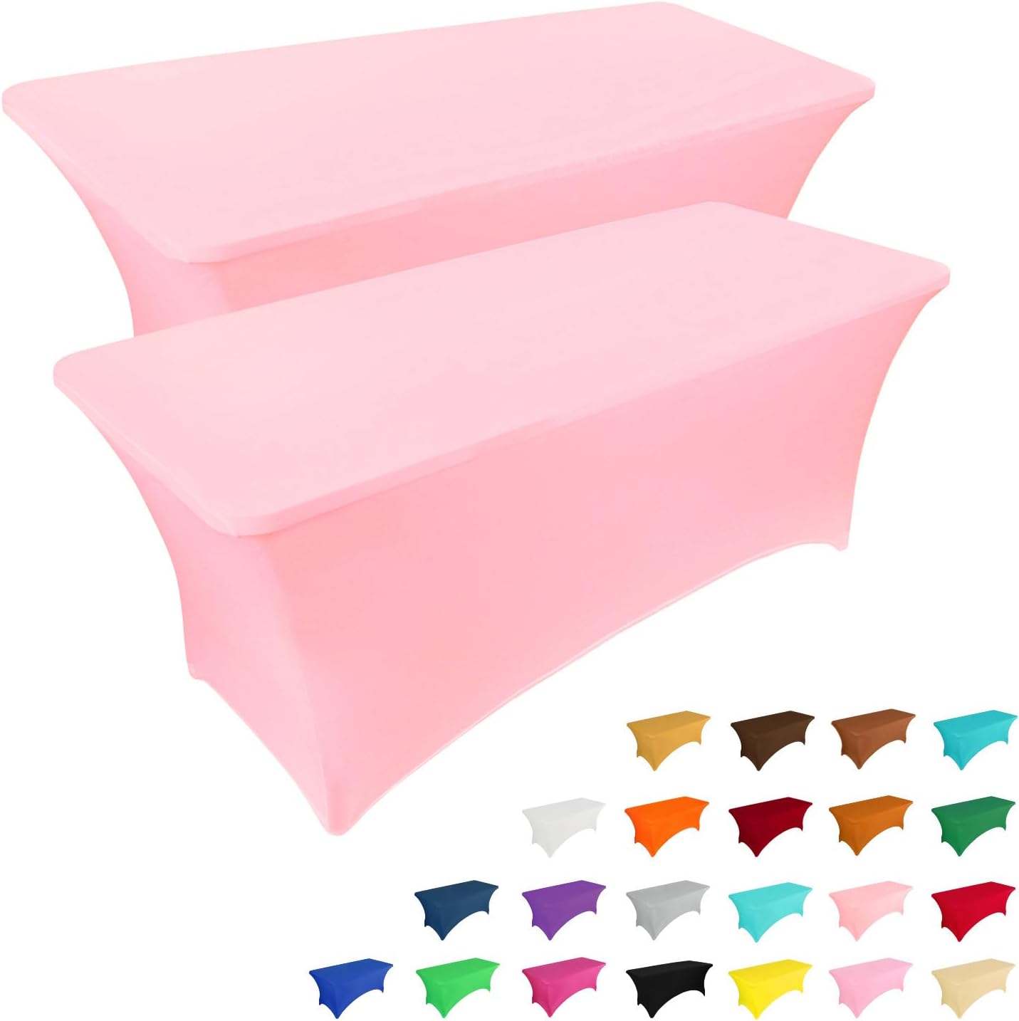 IVAPUPU 6FT Table Cloth for Rectangular Fitted Events