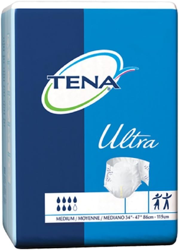 TENA Ultra Breathable Briefs: Heavy Absorbency, 80 Total