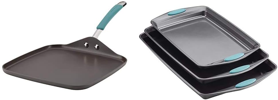 Rachael Ray Cucina Nonstick Griddle Pan and Cookie Pan Set
