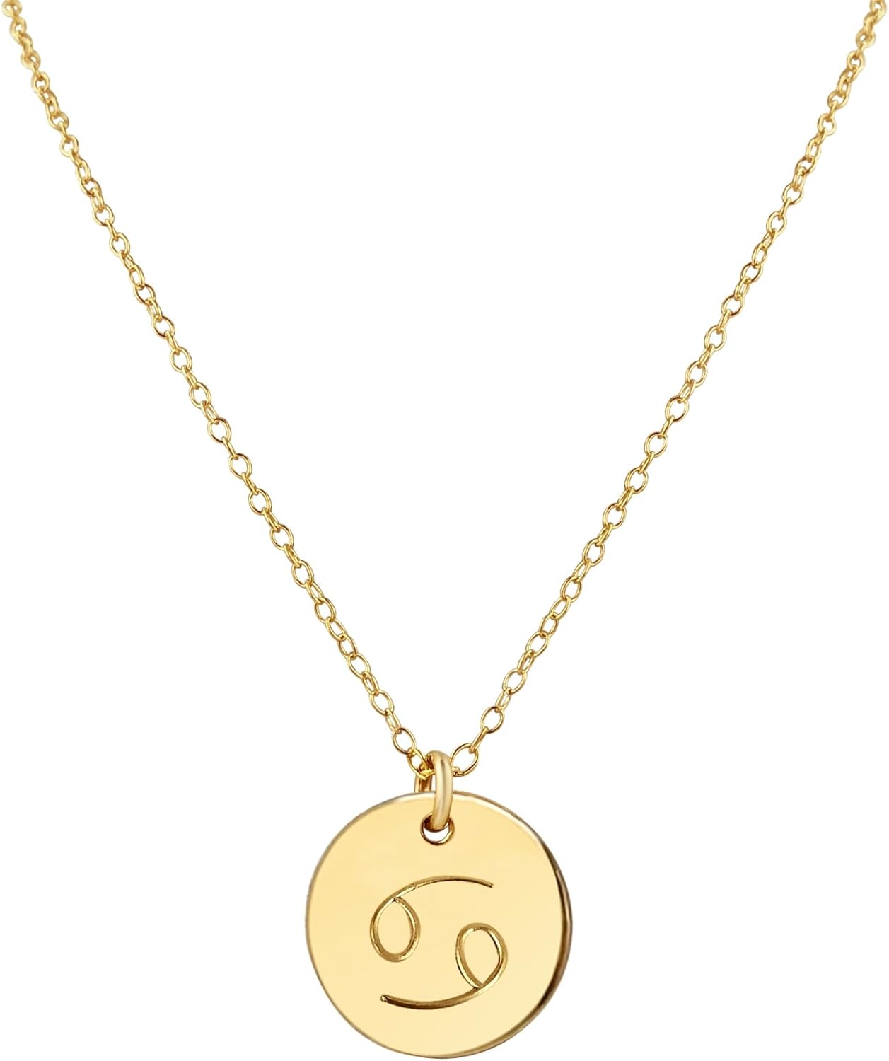 Handmade Zodiac Charm Necklace in Sterling Silver and Gold