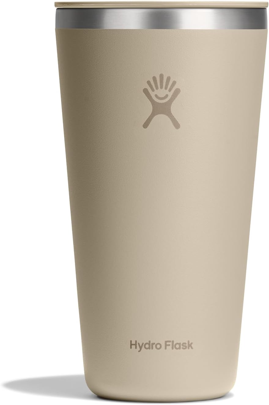 Hydro Flask 28 Oz All Around Tumbler with Press-in Lid Oat Tan