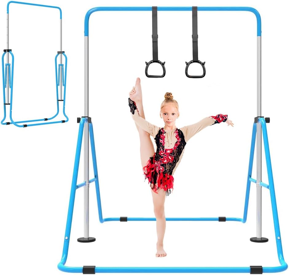 Adjustable Height Expandable Gymnastics Bar for Kids Training