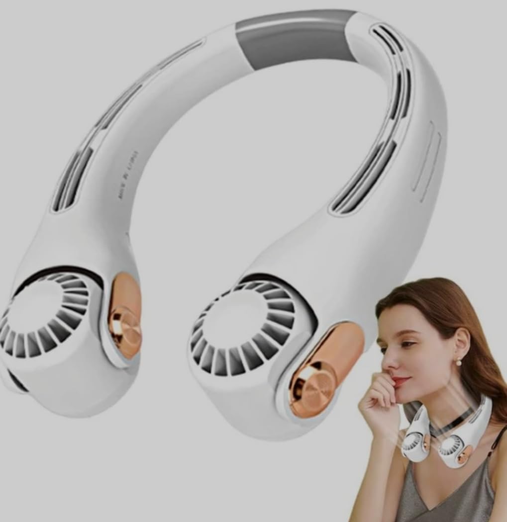 Portable Neck Fan - 3-Speed Rechargeable Cool!