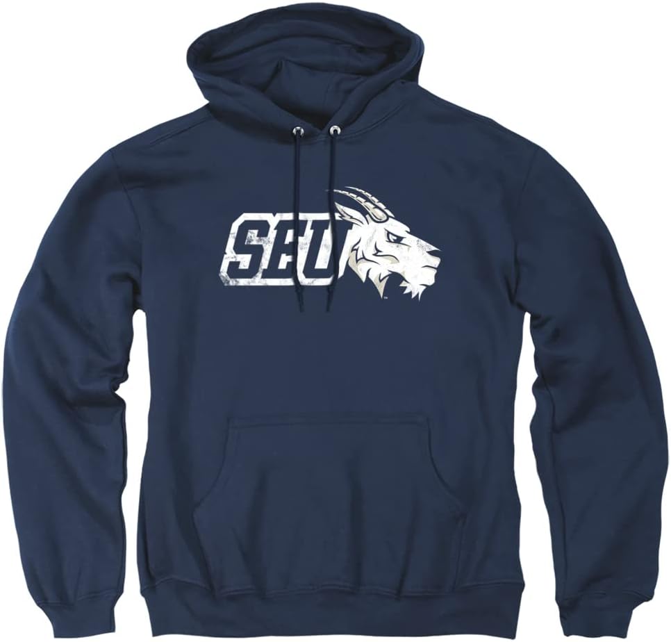 Official Collegiate Distressed Logo Hoodie for Everyday Wear