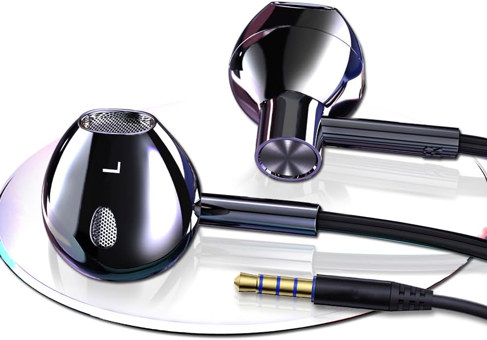 BACKWIN Heavy Bass Wired Earbuds with Mic