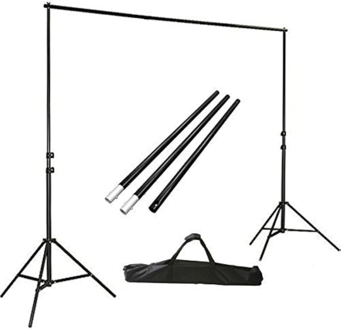 ePhotoInc Adjustable Photography Video Muslin Backdrop Stands Set