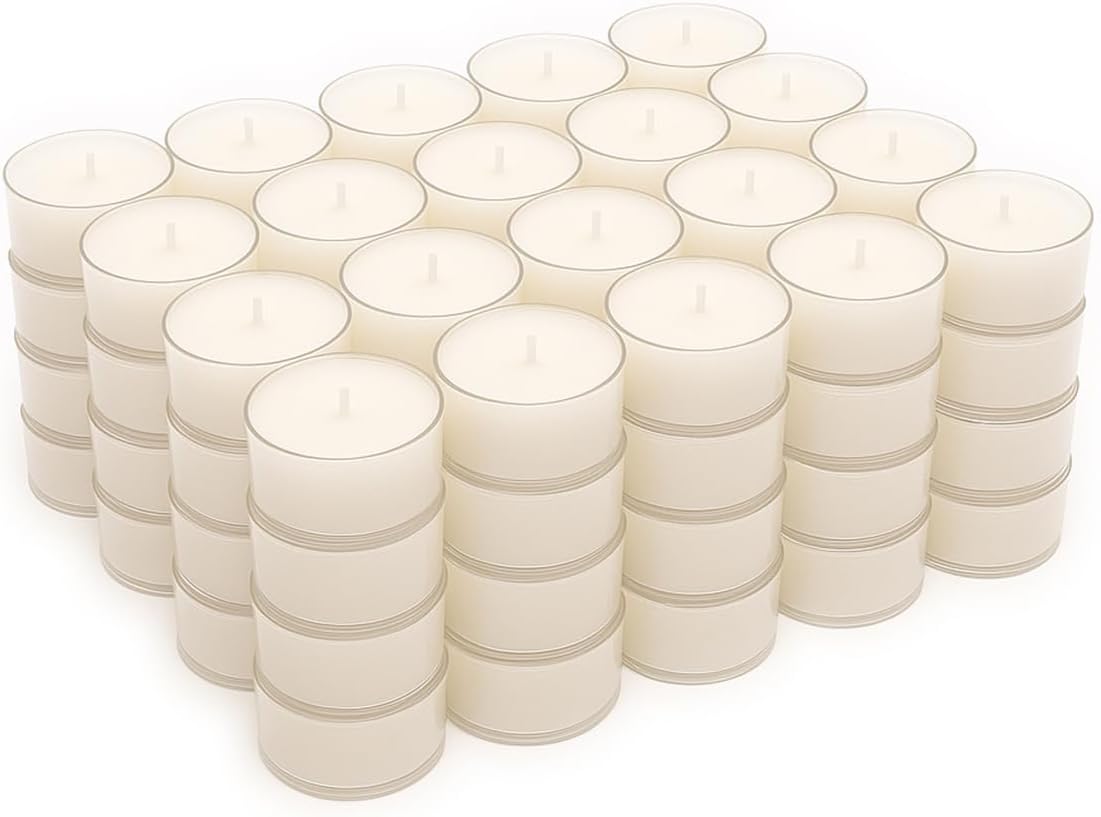 Stonebriar Bulk 192 Pack Unscented Long Burning Tea Light Candles
