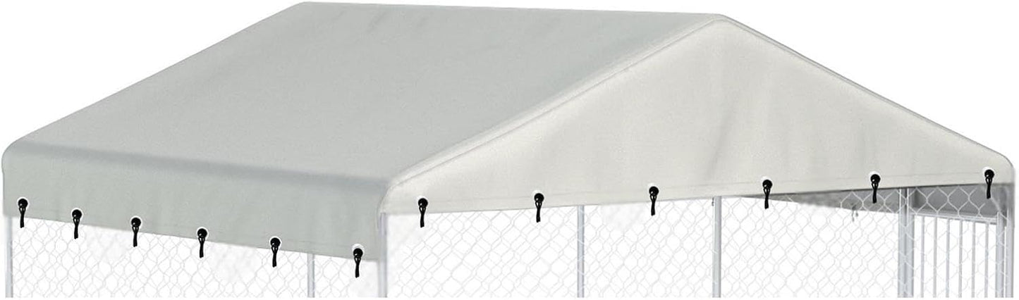 Outdoor Dog Kennel Cover 10ftW x 10ftL - Waterproof Protection