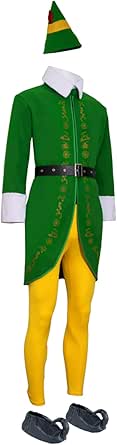 Buddy The Elf Costume Full Set for Christmas Cosplay Fun